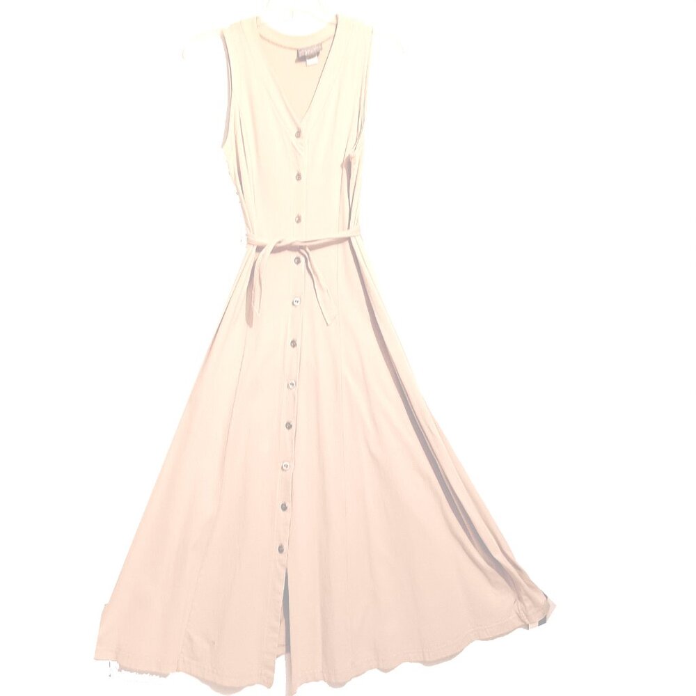 Beige Sleeves Mish Dress Size Medium